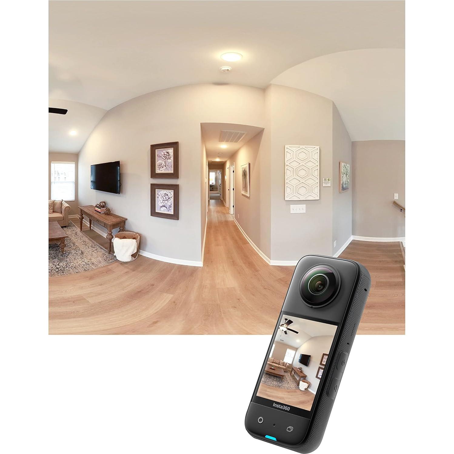 Kit de Tour Virtual Insta360 X3 - Cámara 360 72MP 5.7K HDR