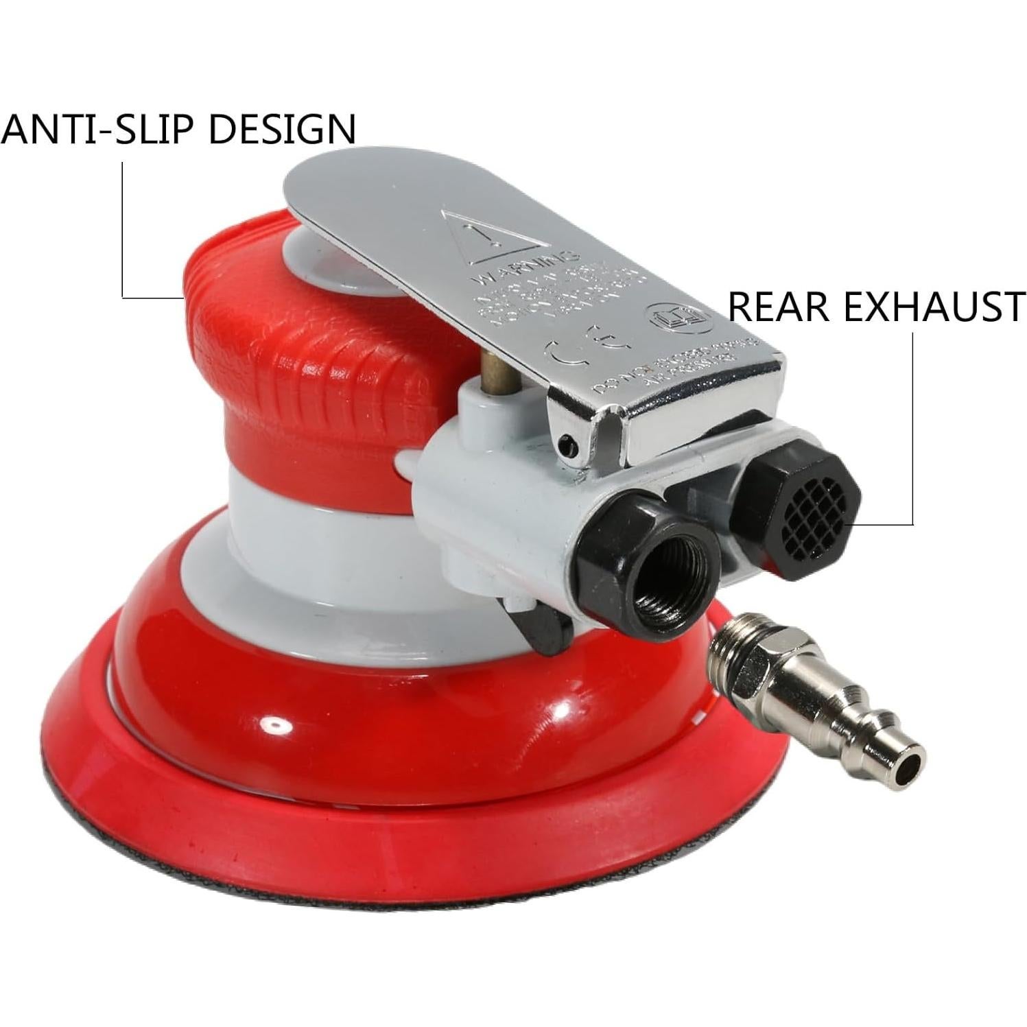 Lijadora Orbital Neumática Asabocai 5" Doble Acción Profesional