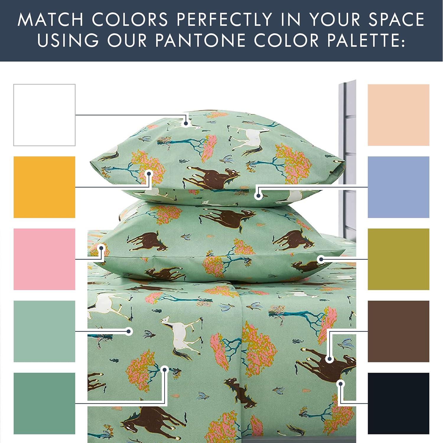 Juego de Sábanas Completo Donde los Lunares de Polka Caballos