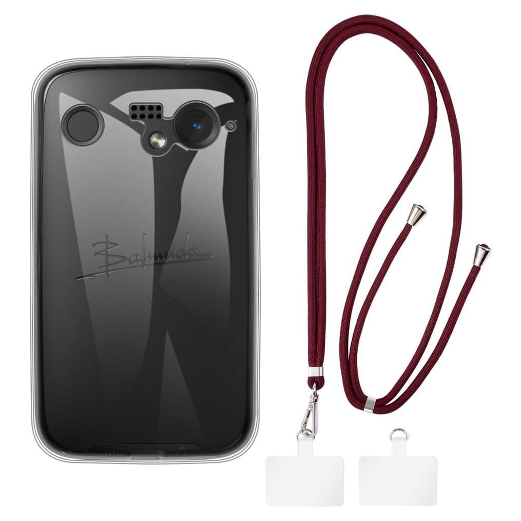 Funda para Balmuda Phone + Lanyard Ajustable Rojo