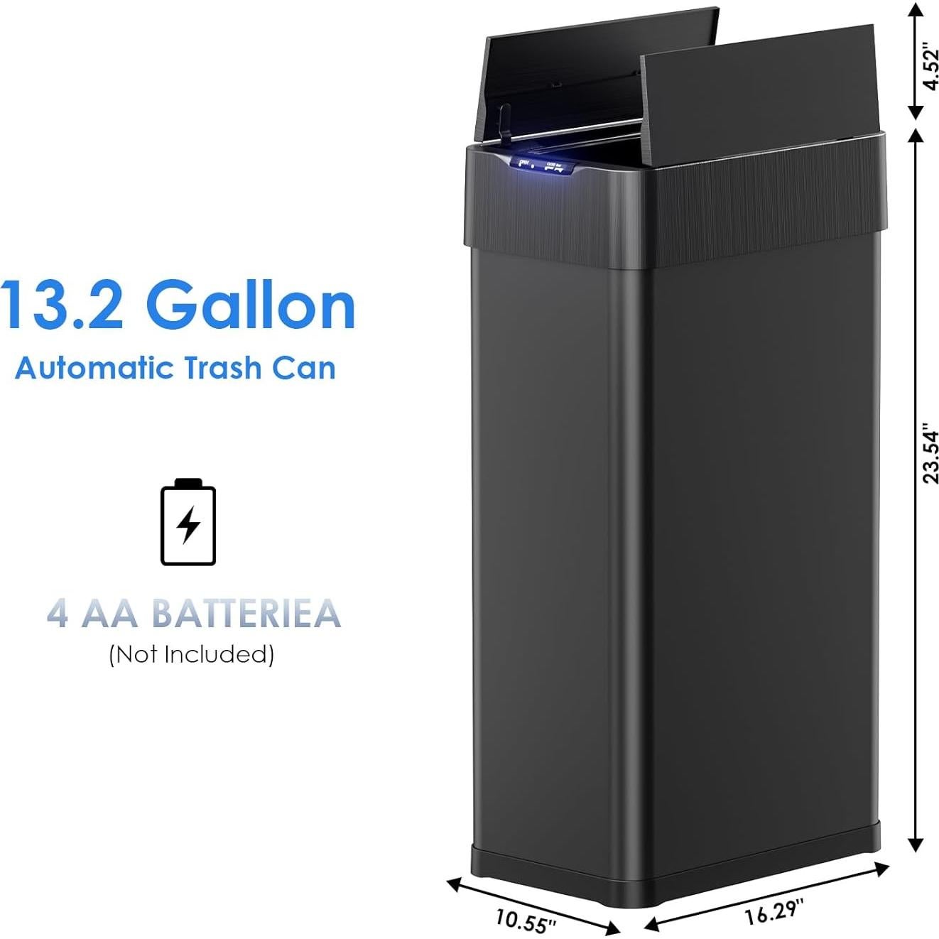 Cubo de Basura Automático AthLike 50L con Sensor de Movimiento