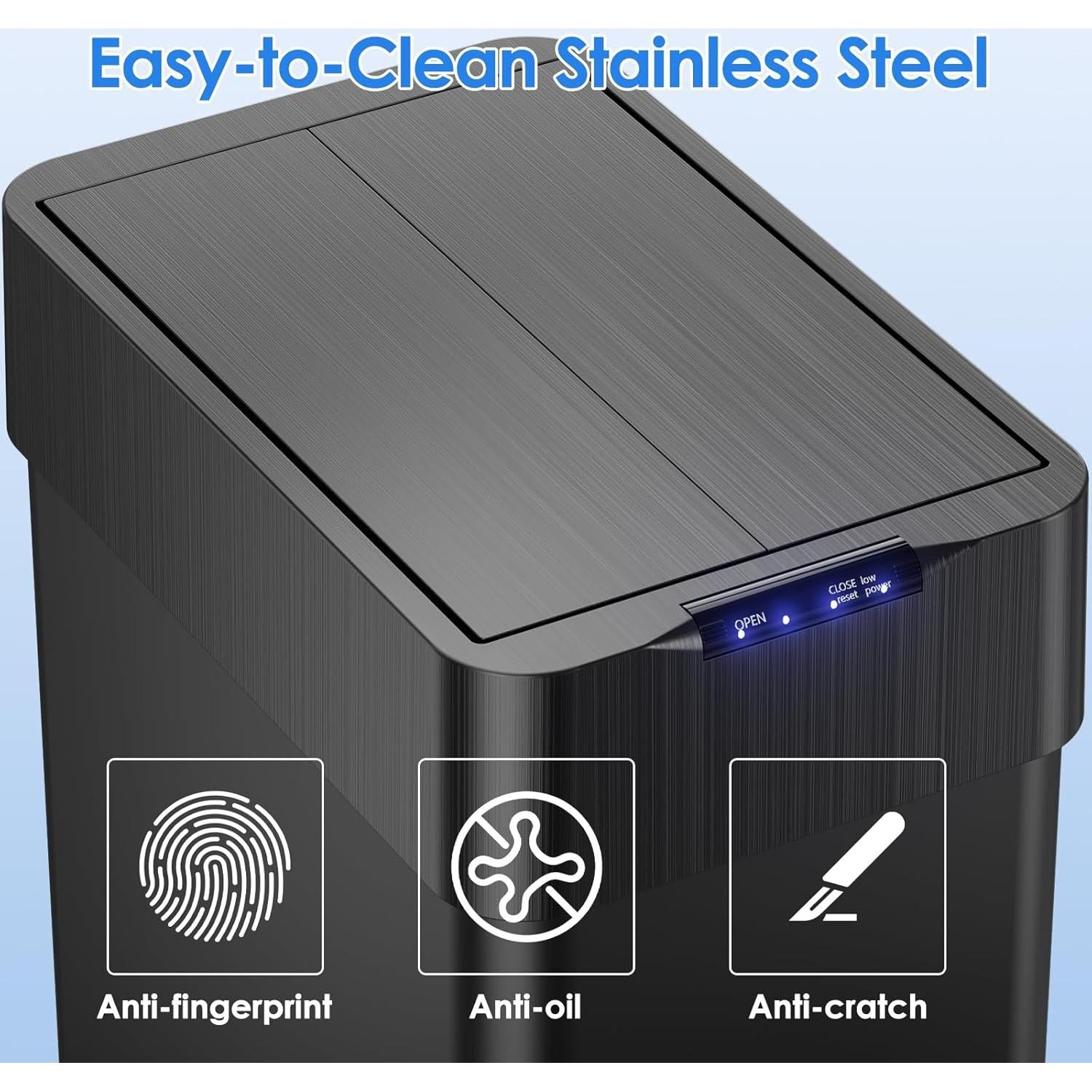 Cubo de Basura Automático AthLike 50L con Sensor de Movimiento