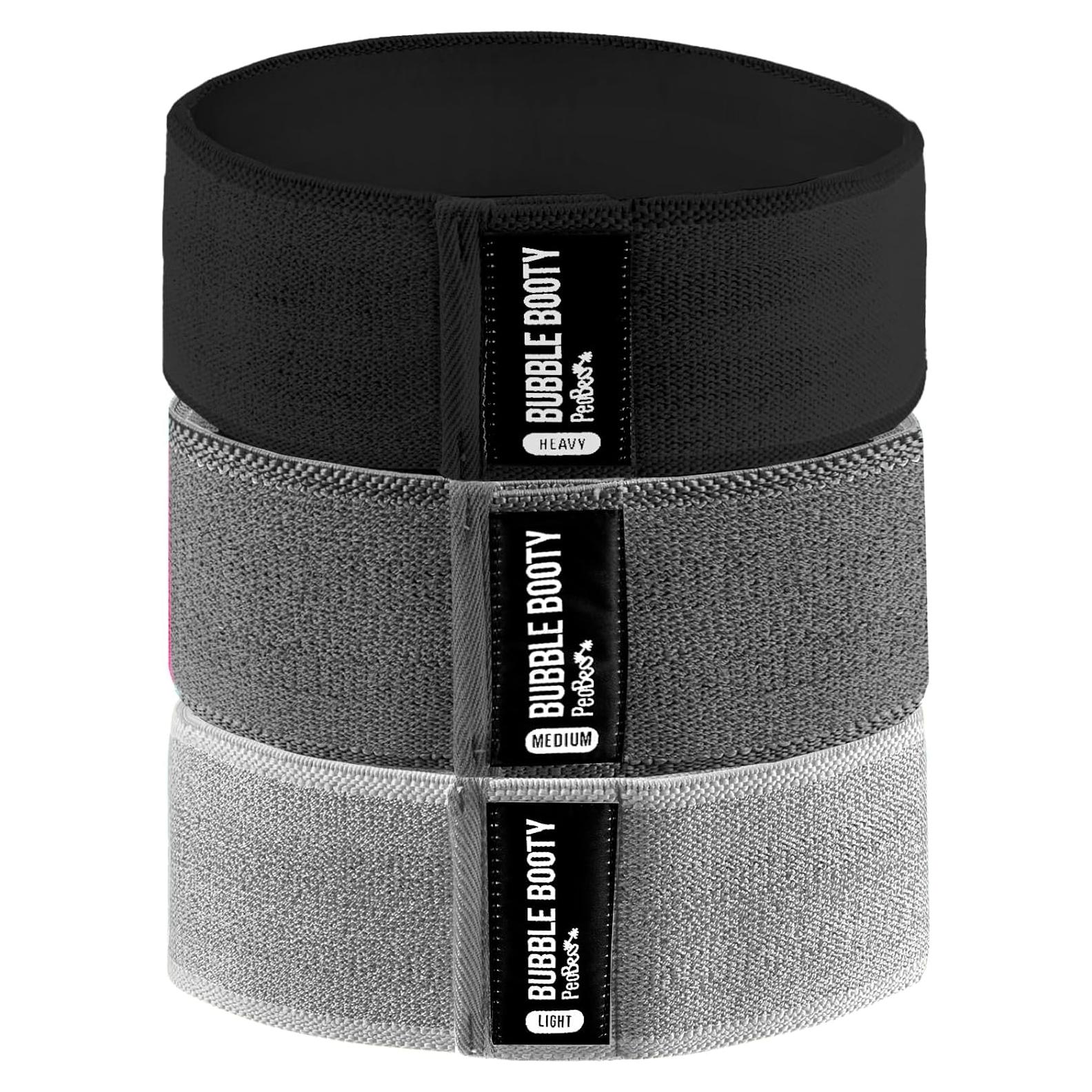 Bandas de Resistencia PeoBeo 3 Pack Antideslizantes para Glúteos