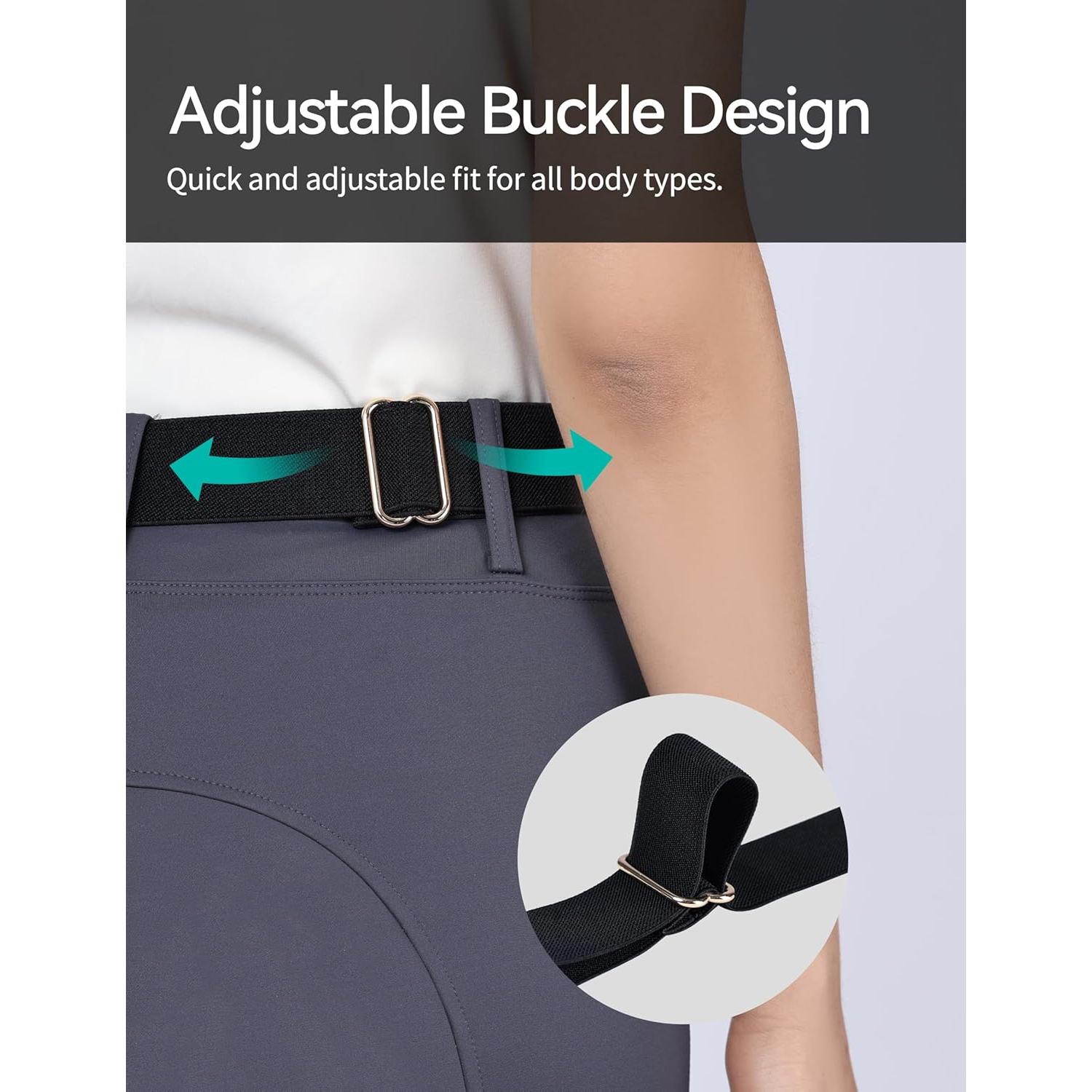 Cinturón Elástico Harrison Howard para Montar a Caballo - Negro