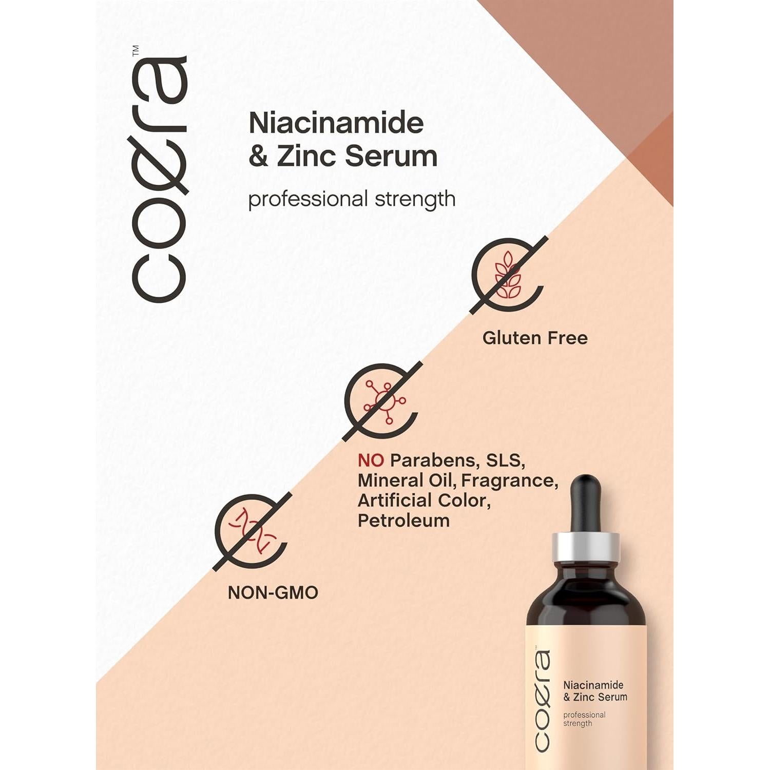 Suero Hidratante Coera Niacinamida y Zinc 118 ml