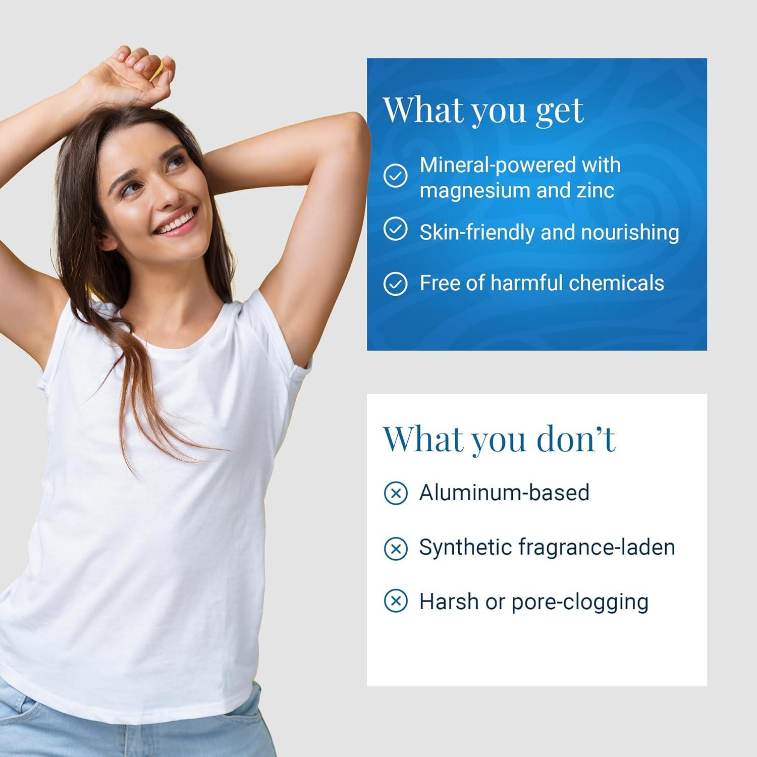 Crema Desodorante Natural Ancient Minerals 56.7g Eucalipto y Menta