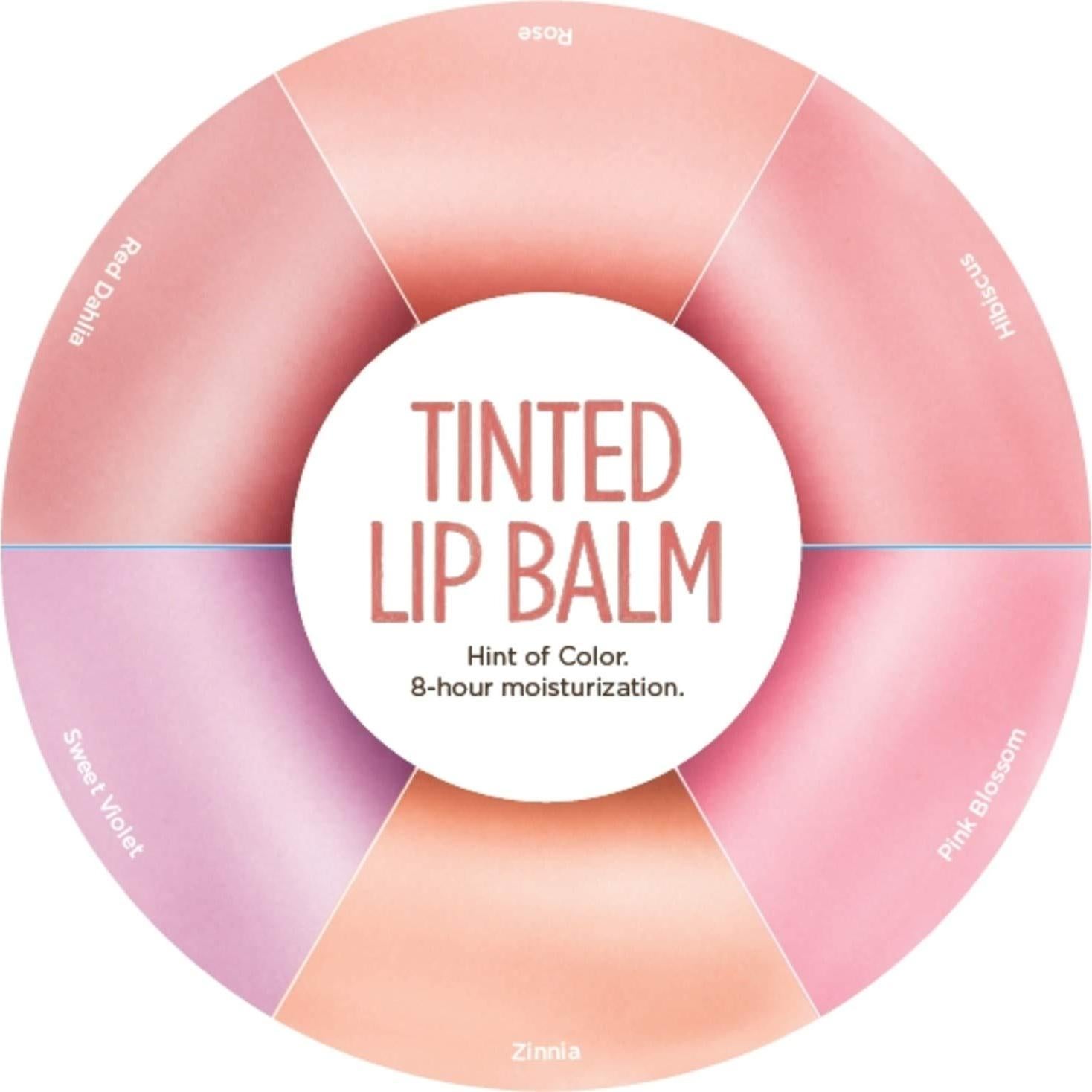 Bálsamo Labial Tinte Burt's Bees Zinnia 100% Natural - 2 Tubos