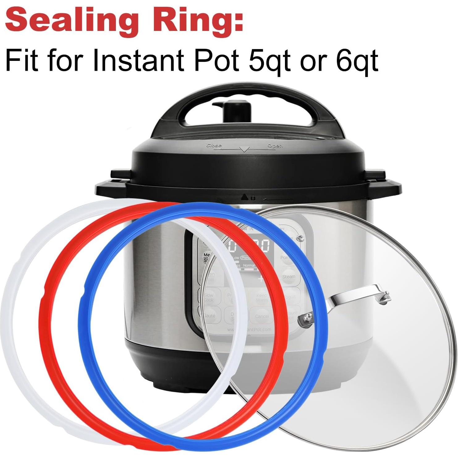 Anillo de Sellado de Silicona HAOERMEI 6qt para Ollas Instantáneas