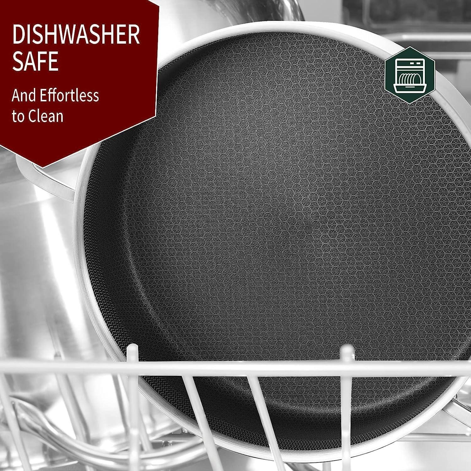 Sartén Profunda de Acero Inoxidable 6QT Lolykitch con Tapa