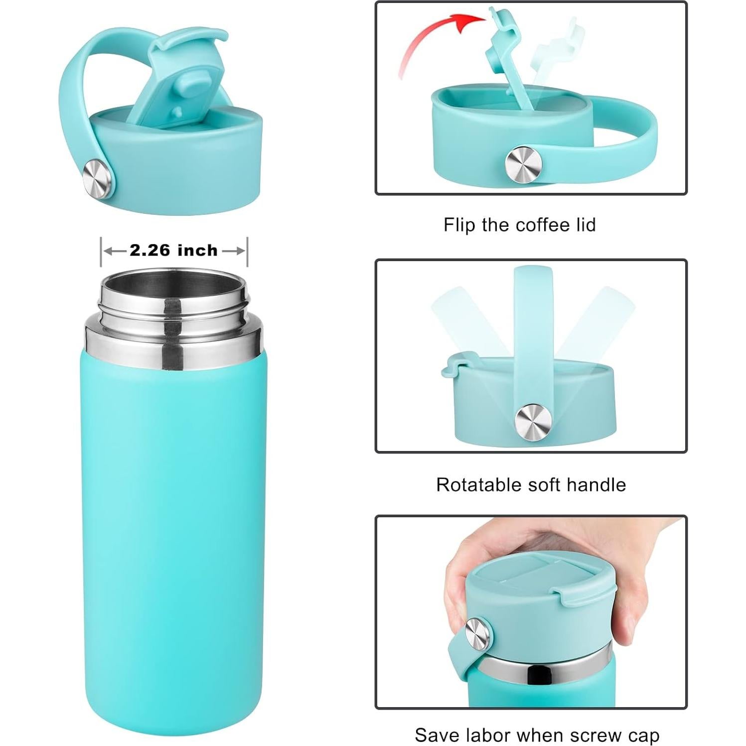 Tapa de Reemplazo FLORAPELL para Hydro Flask Boca Ancha 12-40 oz