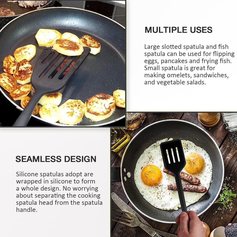 Juego de Espátulas de Silicona Pharamat - 4 Piezas, 30.5 a 34.5 cm