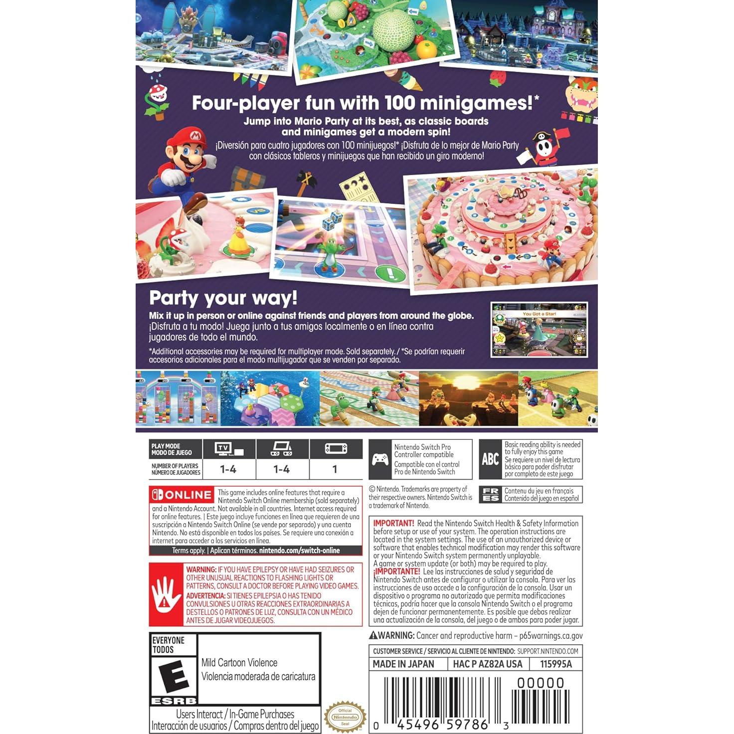 Mario Party Superstars - Nintendo Switch - 5 Tableros Clásicos