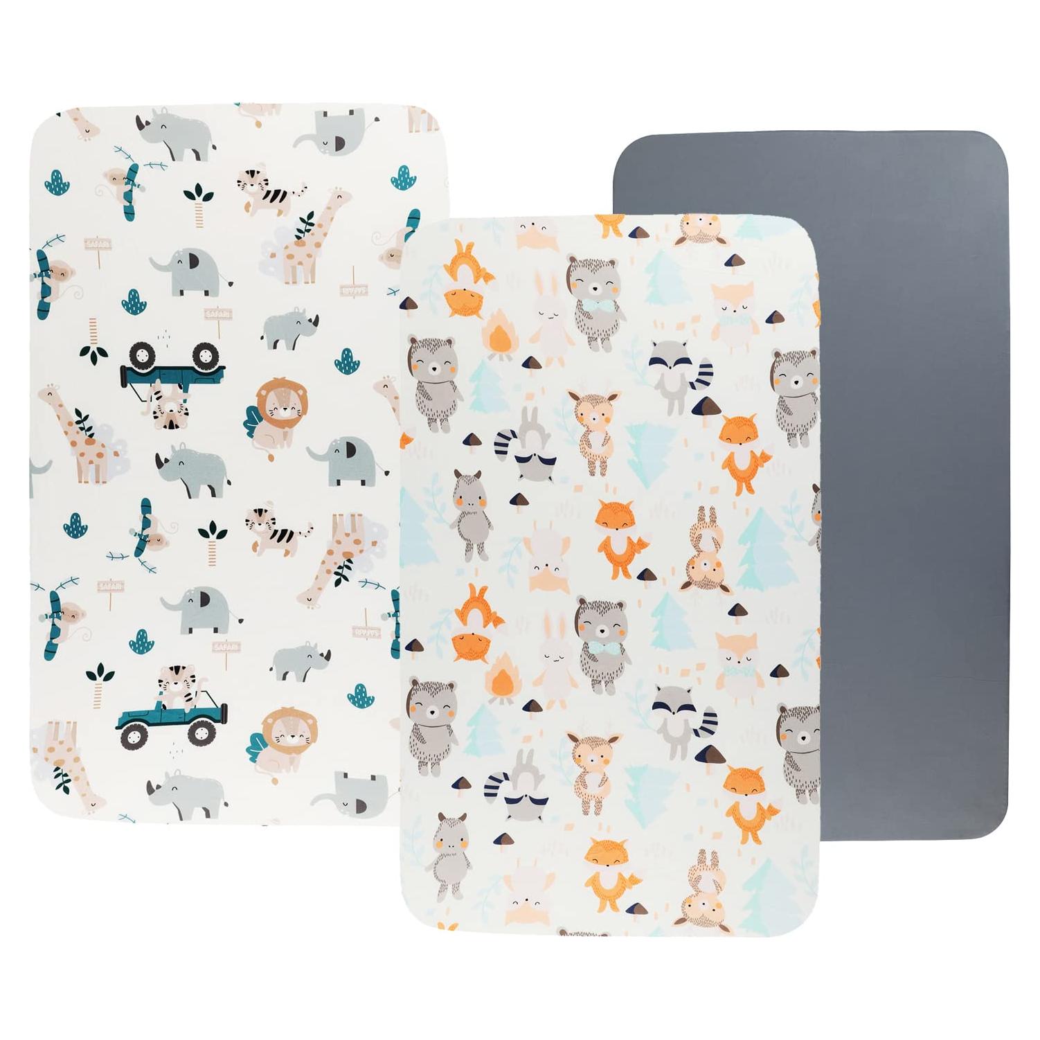 Juego de Sábanas para Cuna Tontukatu 3 Piezas Microfibra