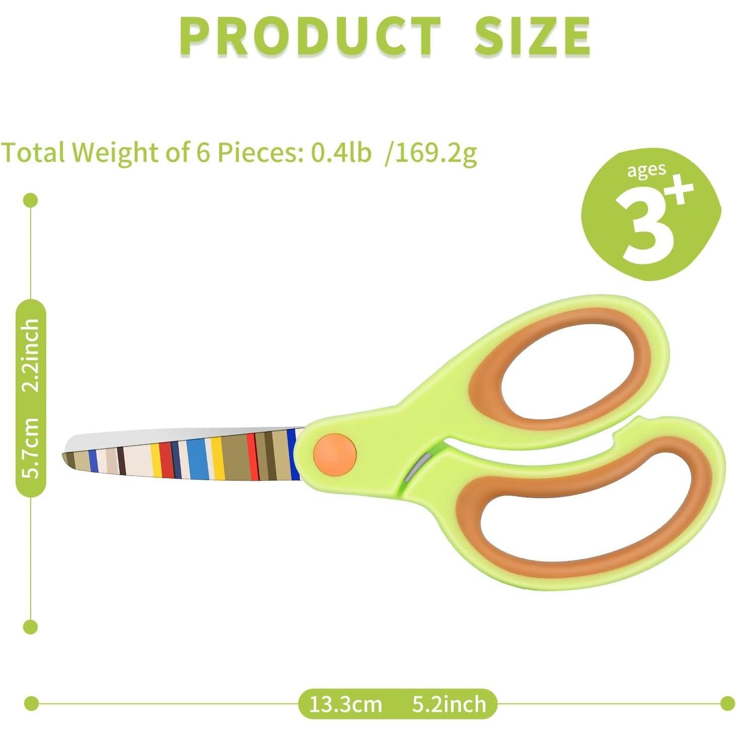 Tijeras de Seguridad para Niños Vutyvve - 6 Pares Colores Brillantes