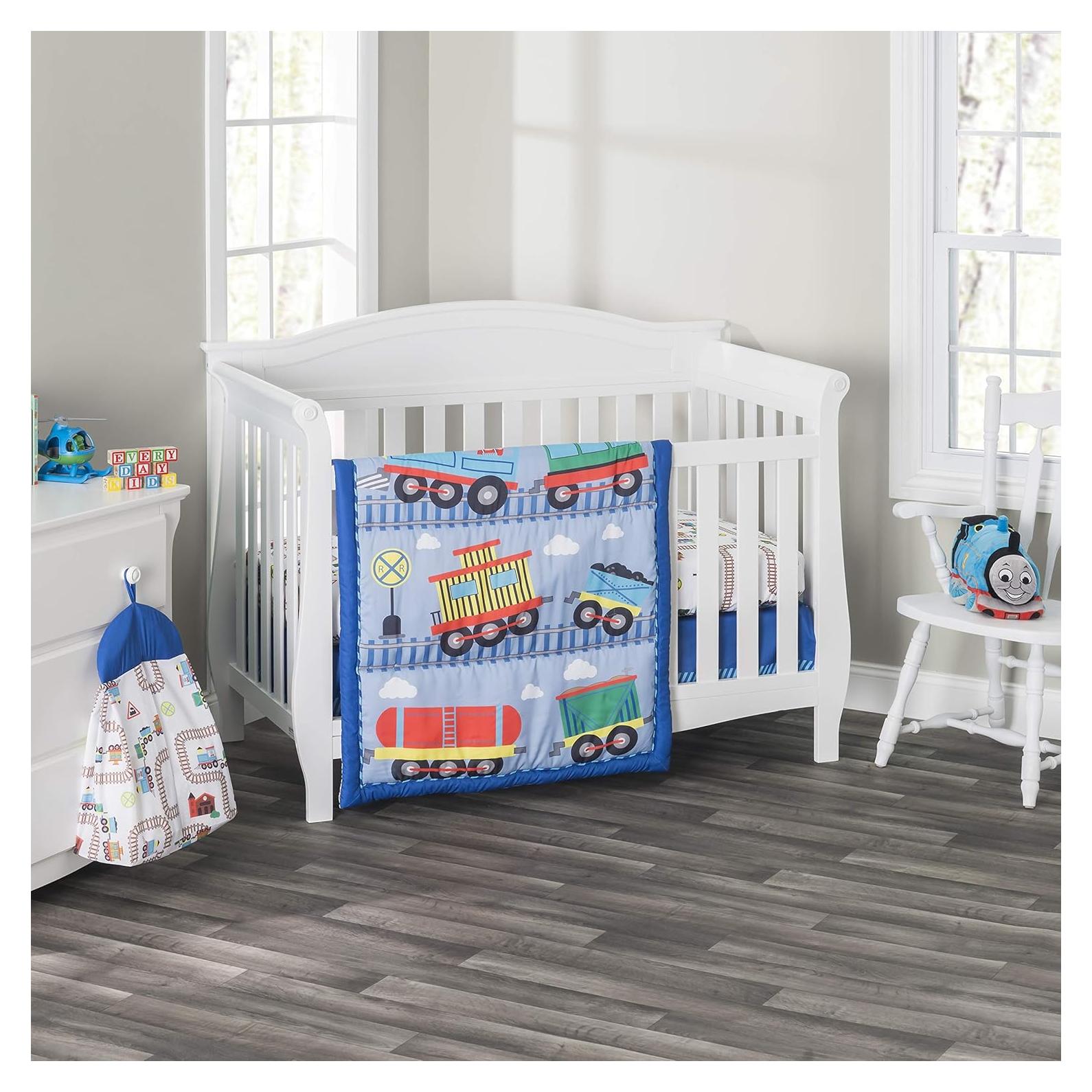 Conjunto de Ropa de Cuna Everyday Kids 4 Piezas Tren Choo Choo