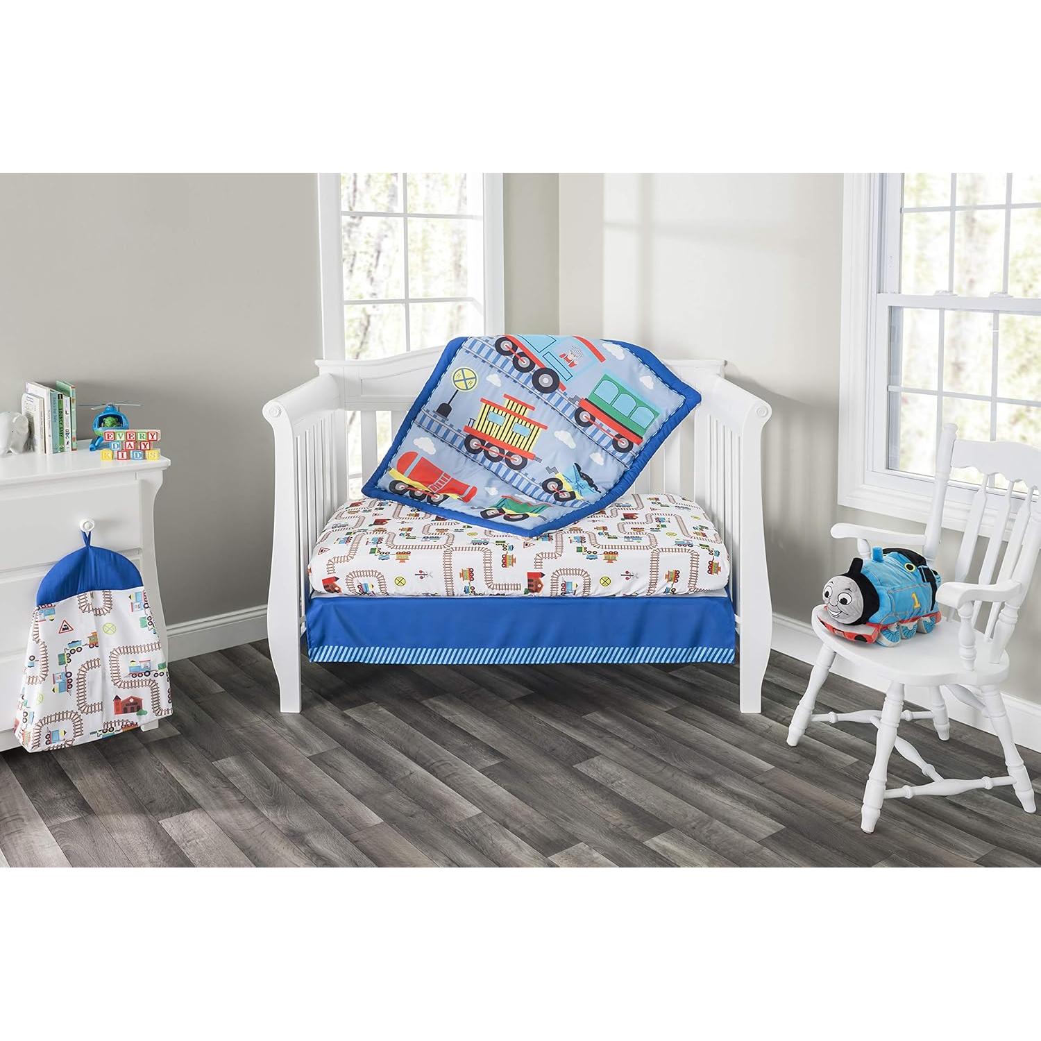 Conjunto de Ropa de Cuna Everyday Kids 4 Piezas Tren Choo Choo