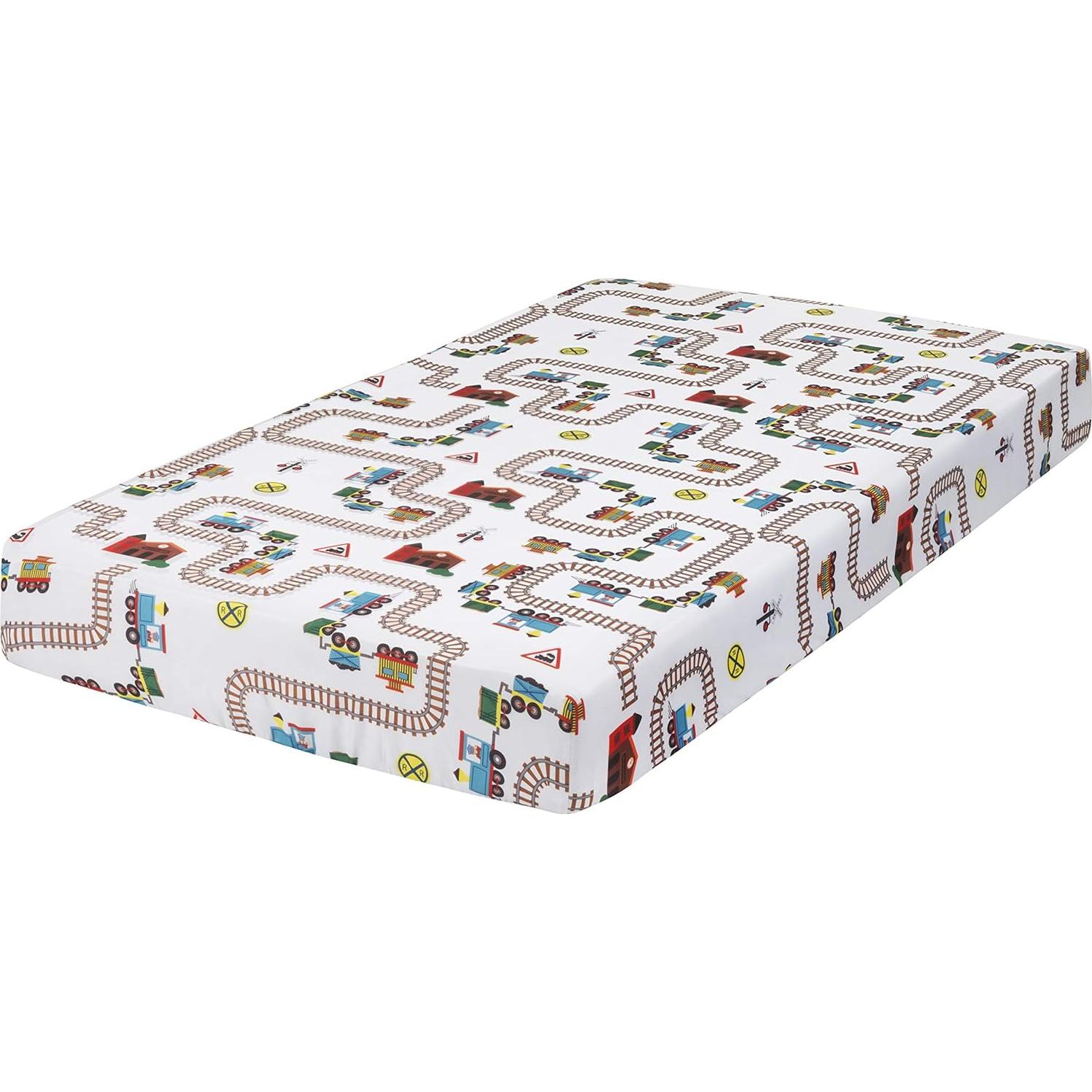 Conjunto de Ropa de Cuna Everyday Kids 4 Piezas Tren Choo Choo