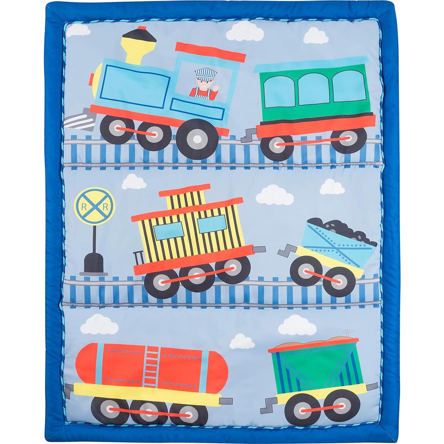 Conjunto de Ropa de Cuna Everyday Kids 4 Piezas Tren Choo Choo