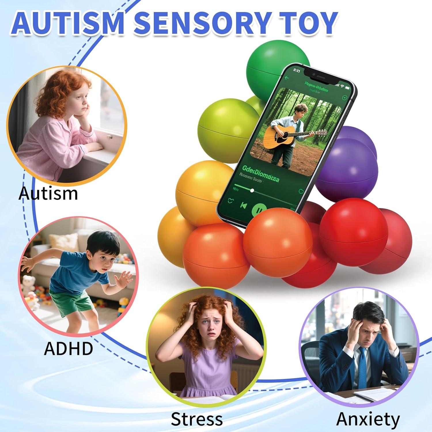 Juguetes Sensoriales Antiestrés Hymaz - Paquete de 2