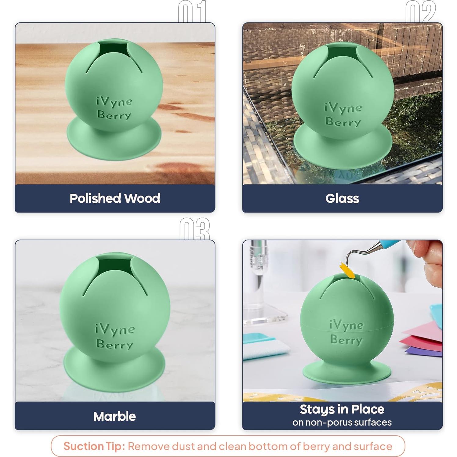 Kit de Herramientas de Deshierbe iVyne 8 Piezas Verde Berry