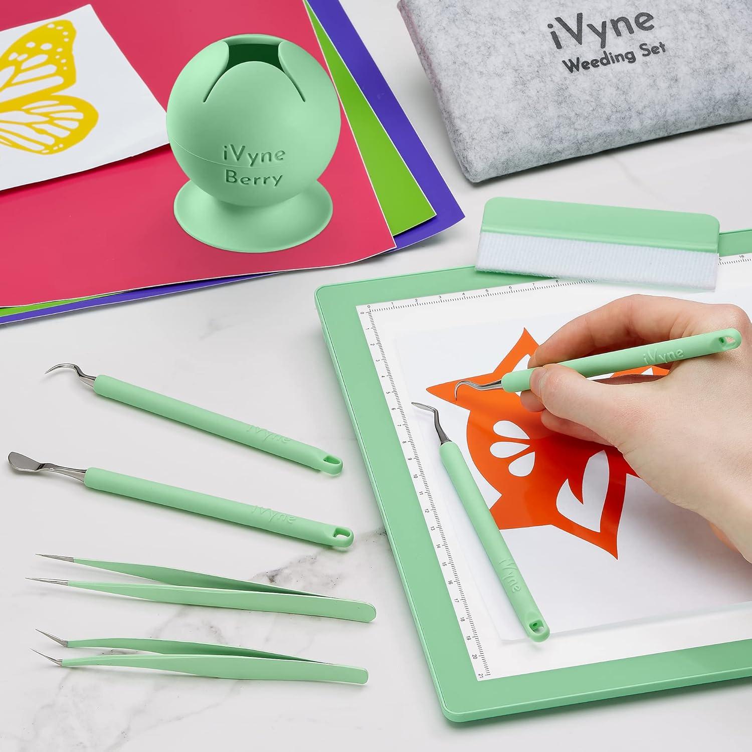 Kit de Herramientas de Deshierbe iVyne 8 Piezas Verde Berry