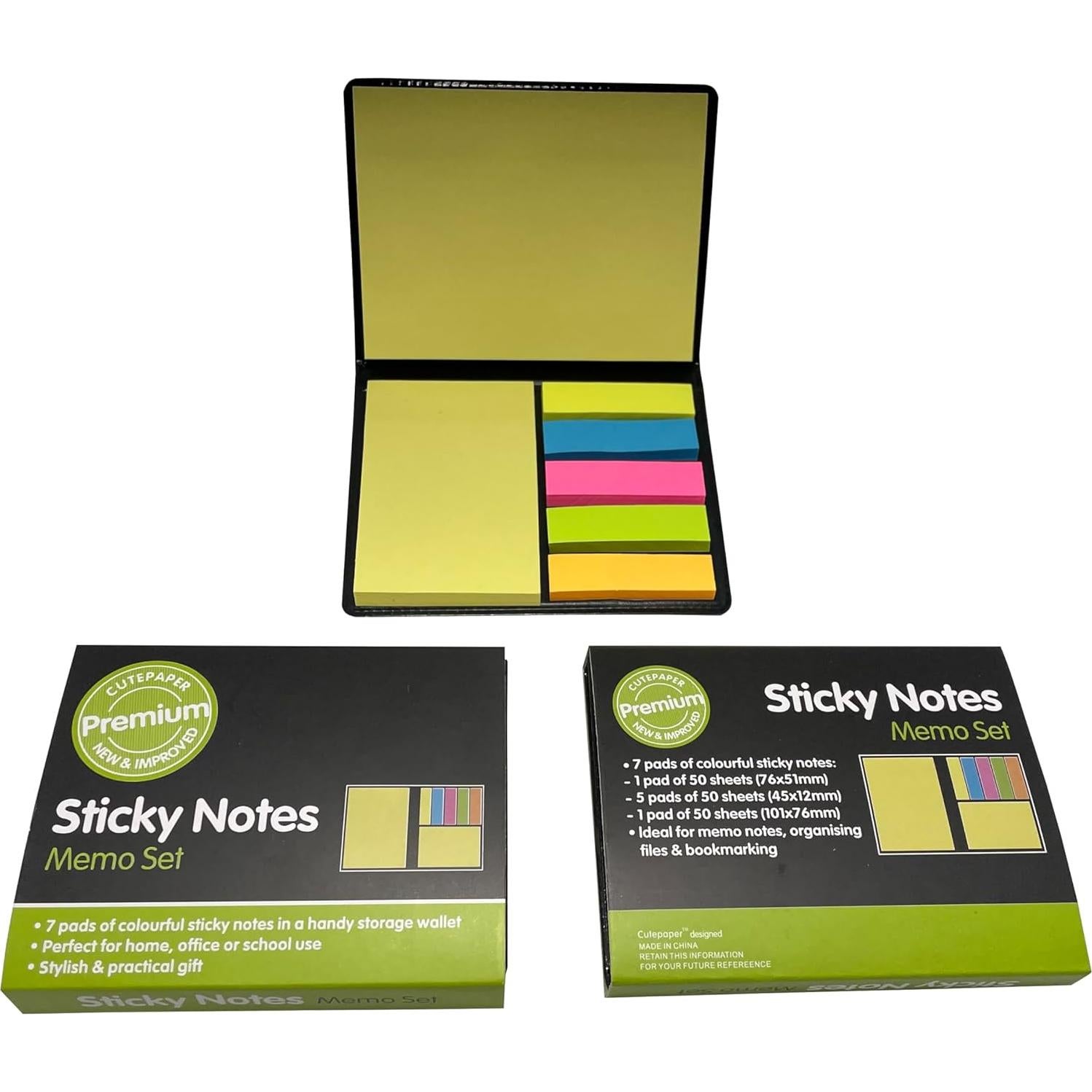 Notas Adhesivas Cutepaper - Set 700 Piezas, 6 Colores