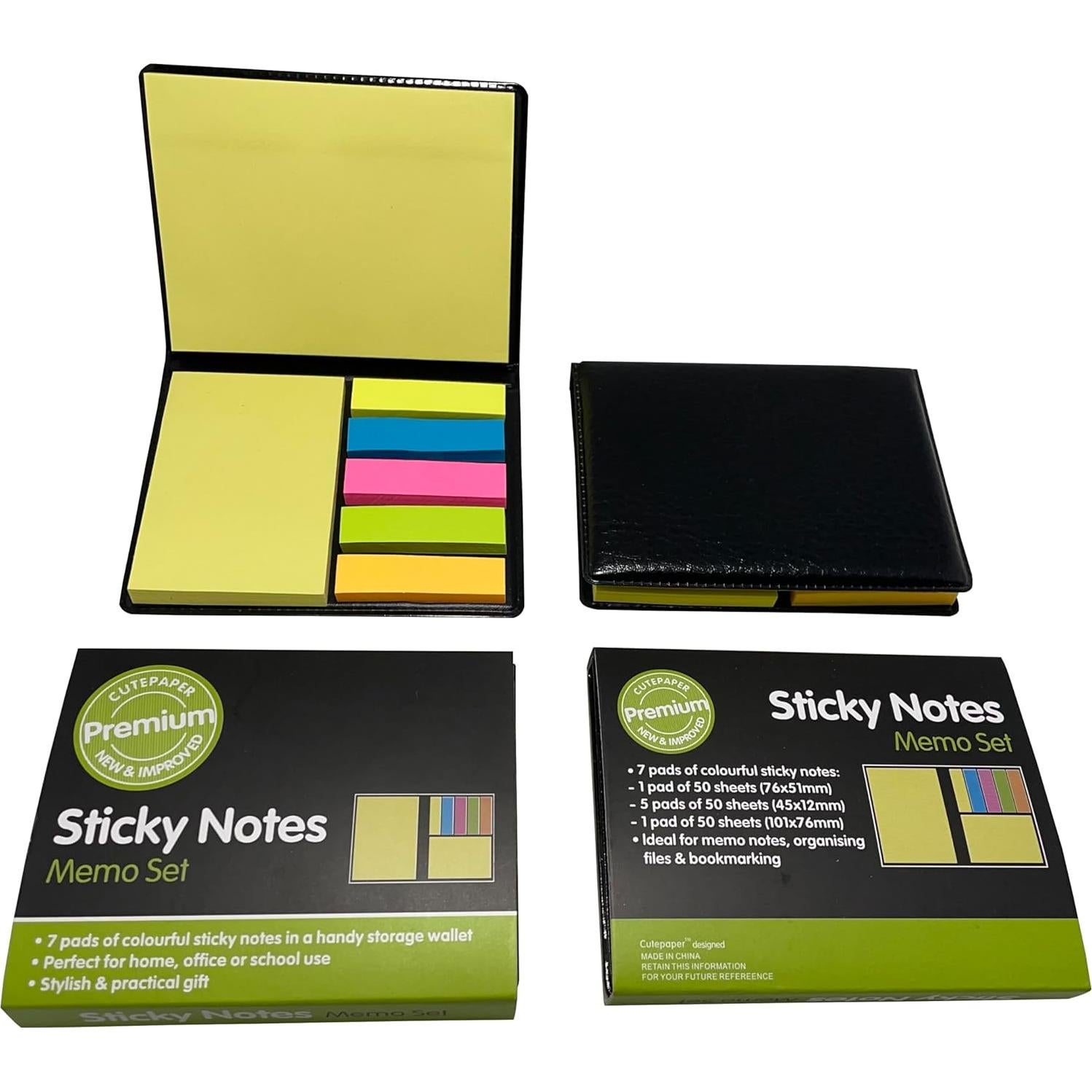 Notas Adhesivas Cutepaper - Set 700 Piezas, 6 Colores