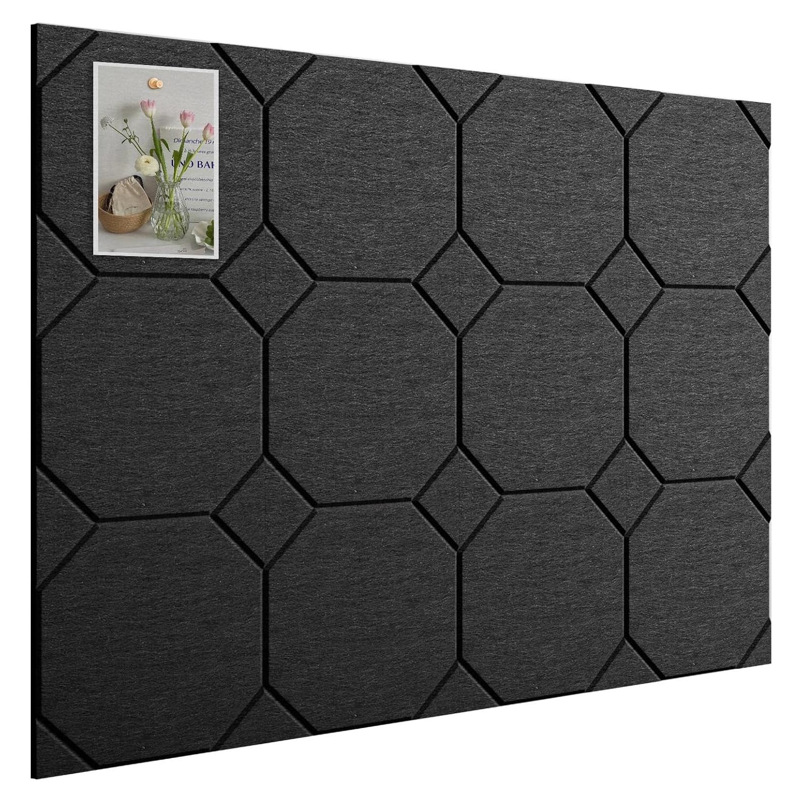 Tableros de Corcho Woovio 12 Piezas 121.92x91.44cm Negro