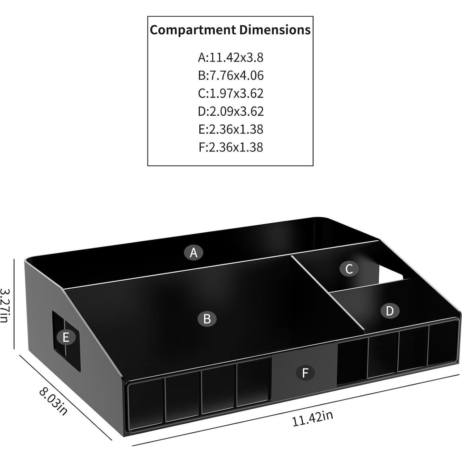 Organizador de Estación de Café LWSFF de Metal Negro 29x20cm