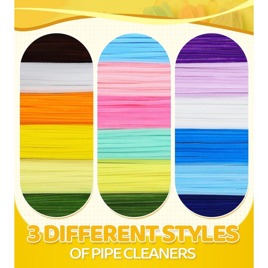 Kit de Manualidades Eppingwin 360 PCS Limpiadores de Tubos Flores