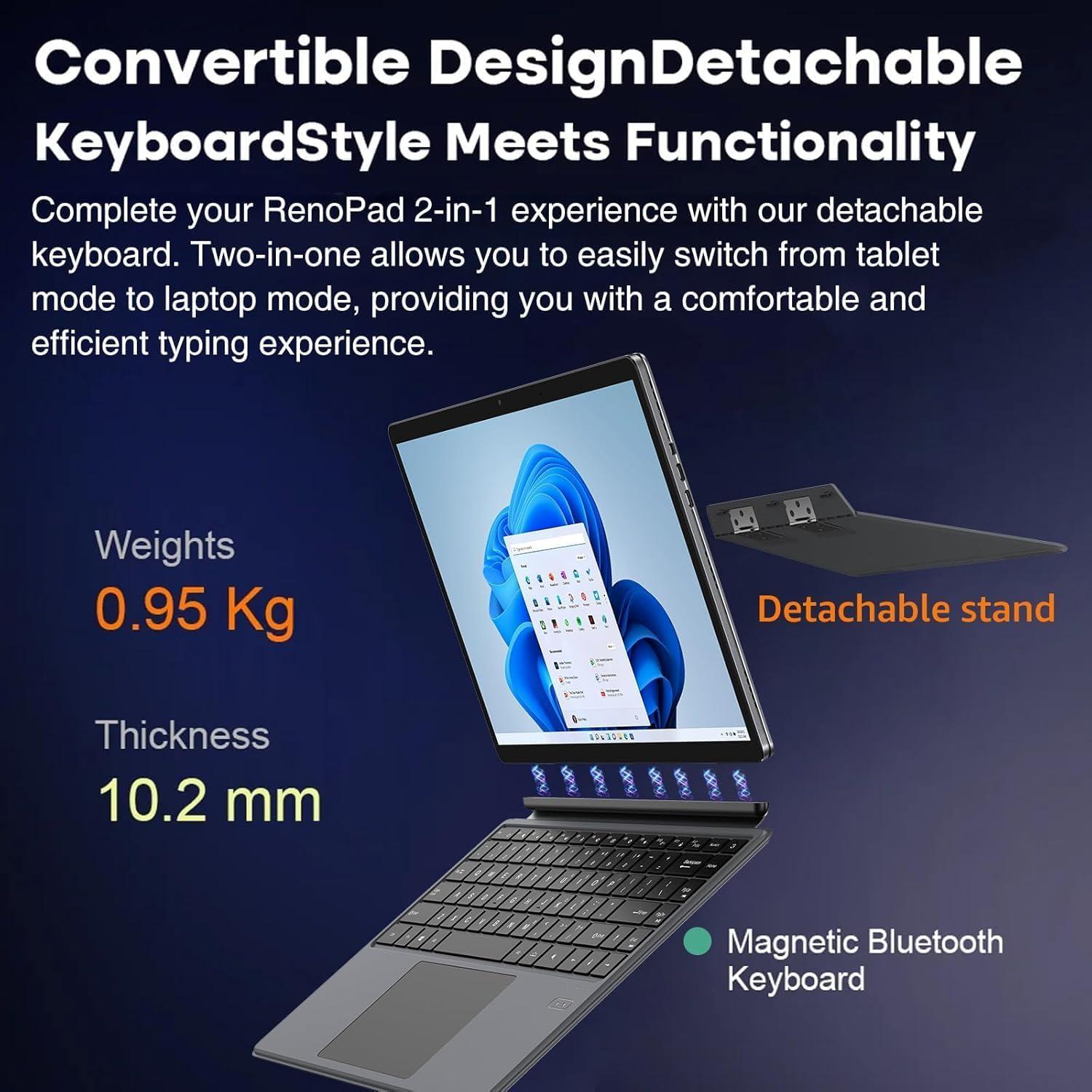 Tableta 2 en 1 HYPERSTRIX AerPad 14" Touch, 16GB, 512GB SSD