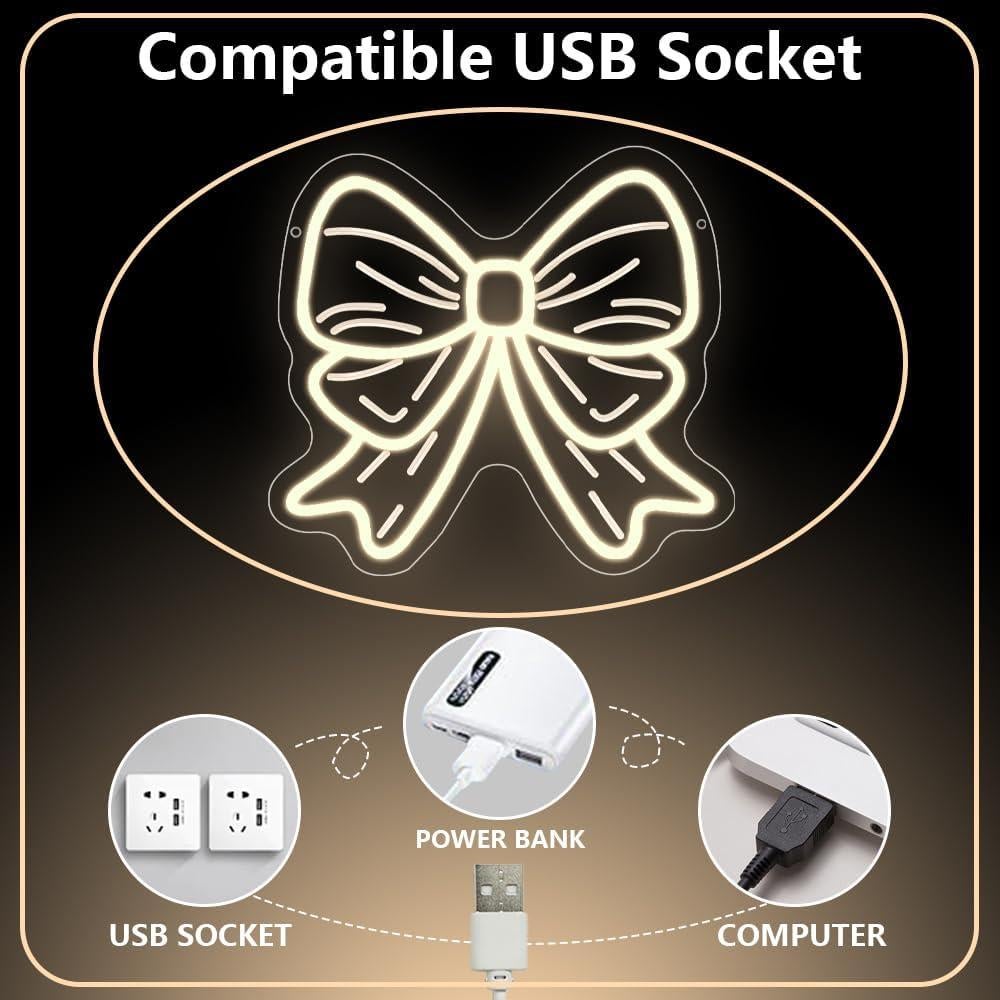 Luz de Neón Lazo LED Regulable USB 32x29 cm SONYGUNEON