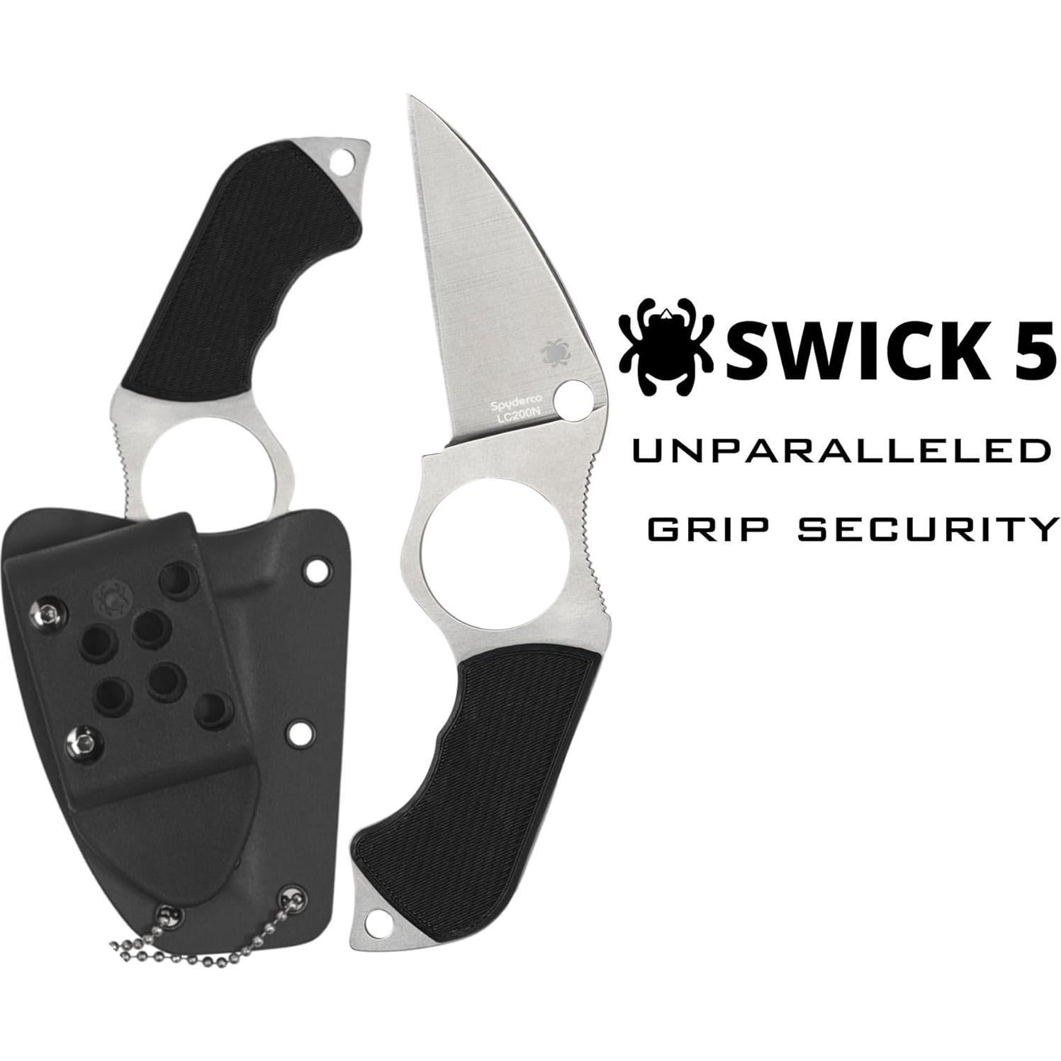 Cuchillo EDC Spyderco Swick 5 con hoja de acero LC200N 14.9cm