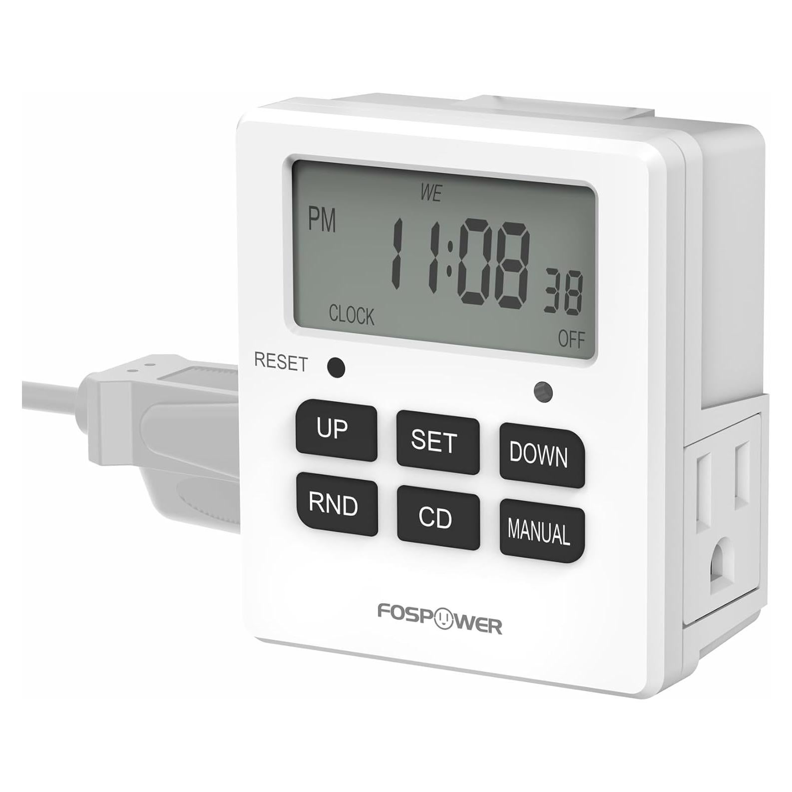 Temporizador Digital FosPower 7 Días Doble 0.15 kg