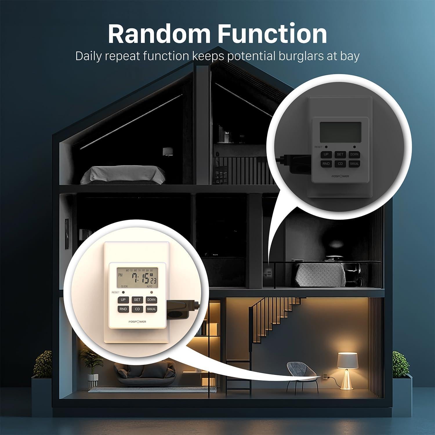 Temporizador Digital FosPower 7 Días Doble 0.15 kg