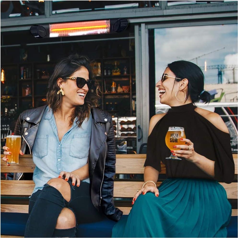 Calentador Infrarrojo Veito 1500W Negro - Eficiente y Silencioso