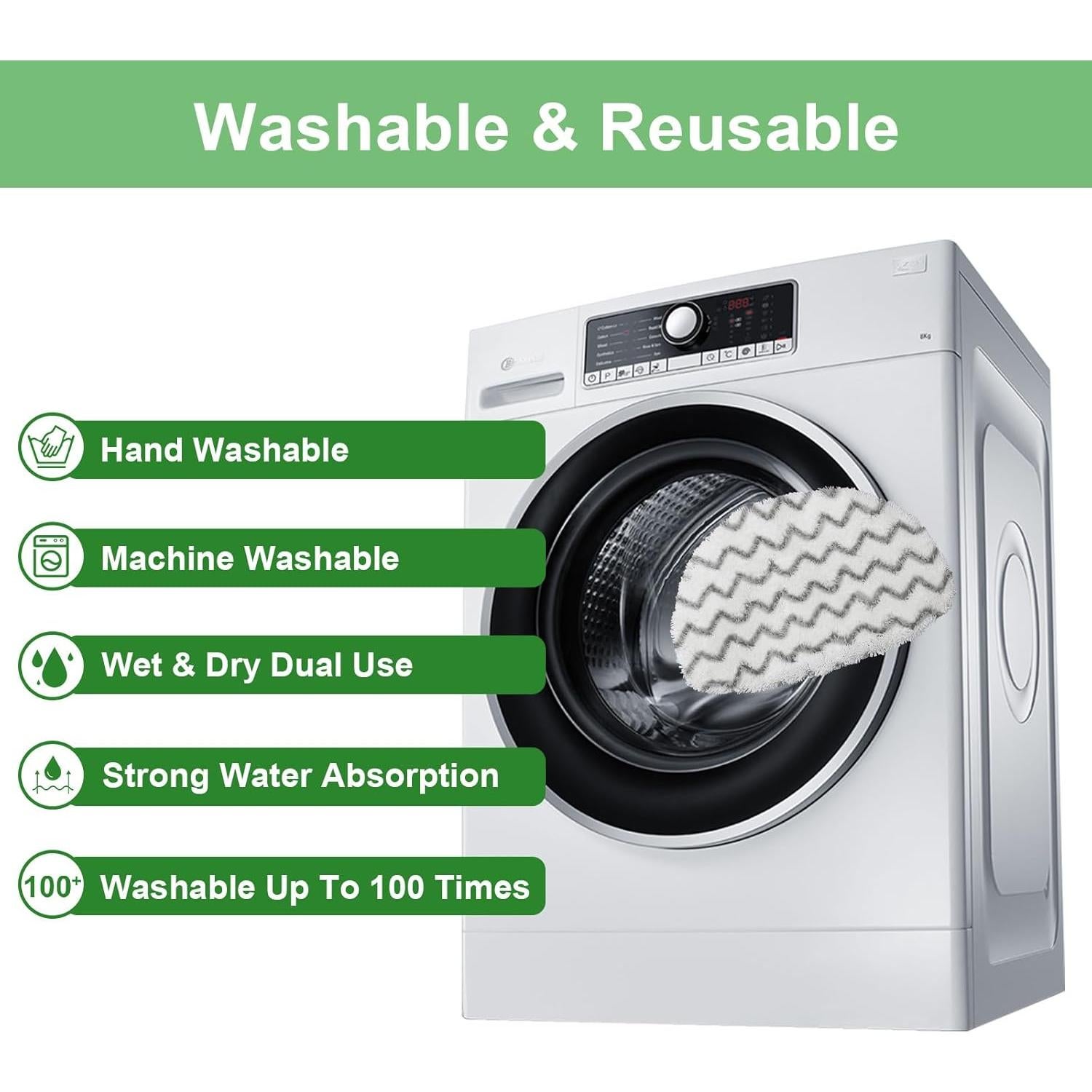 Paquete de 6 almohadillas de repuesto Bissell 1940 1806 2685A