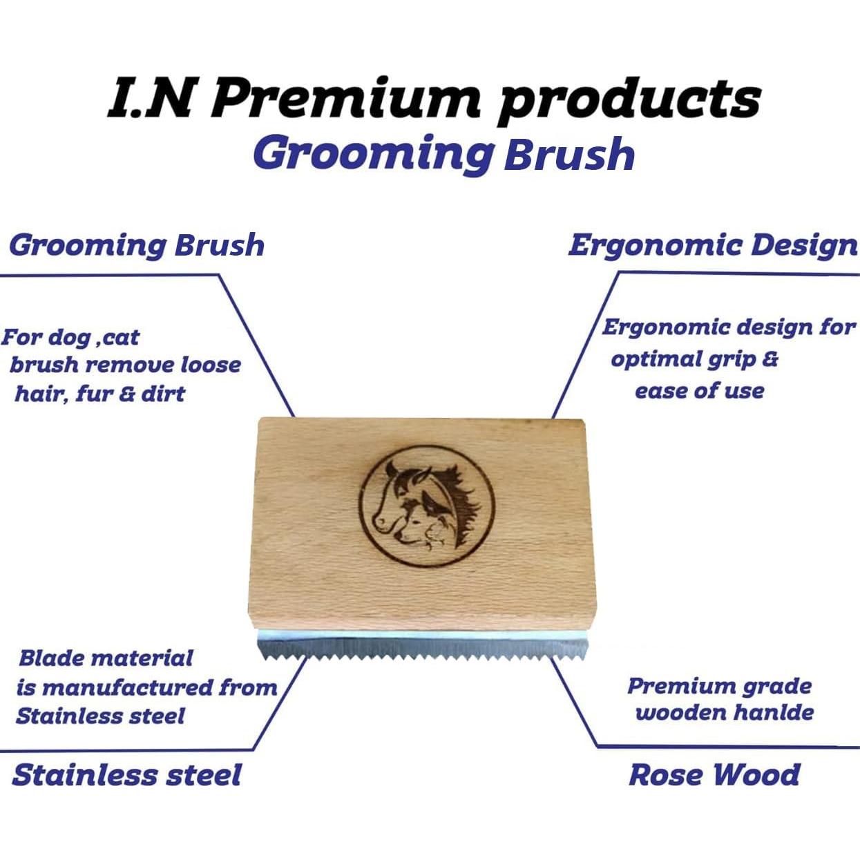 Cepillo Deshedding I.N PREMIUM para Gatos y Perros - 6.35 cm