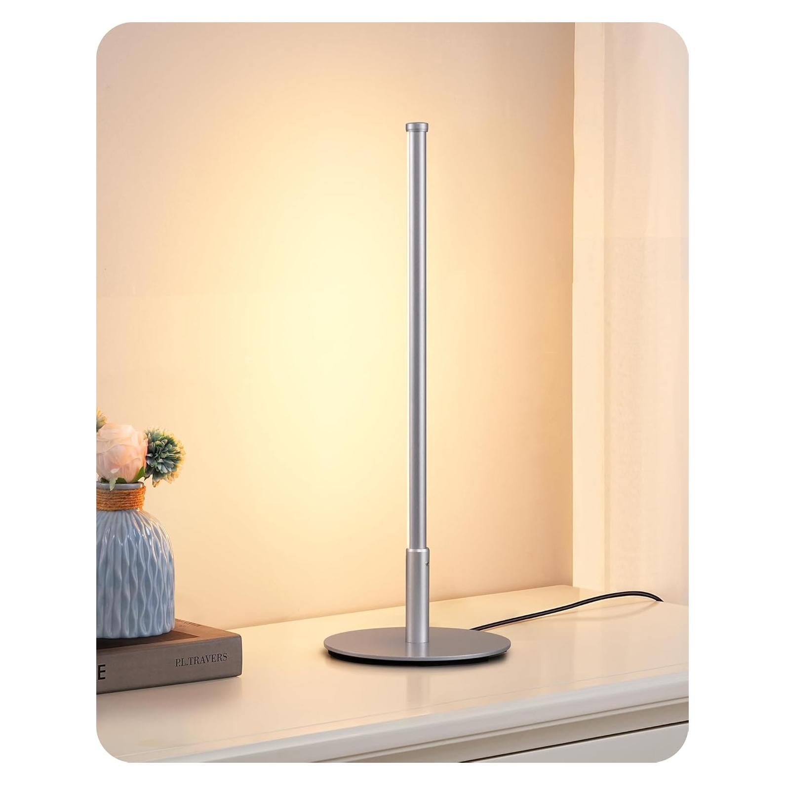 Lámpara de Mesa LED EDISHINE Plata 6W Regulable 3 Temperaturas