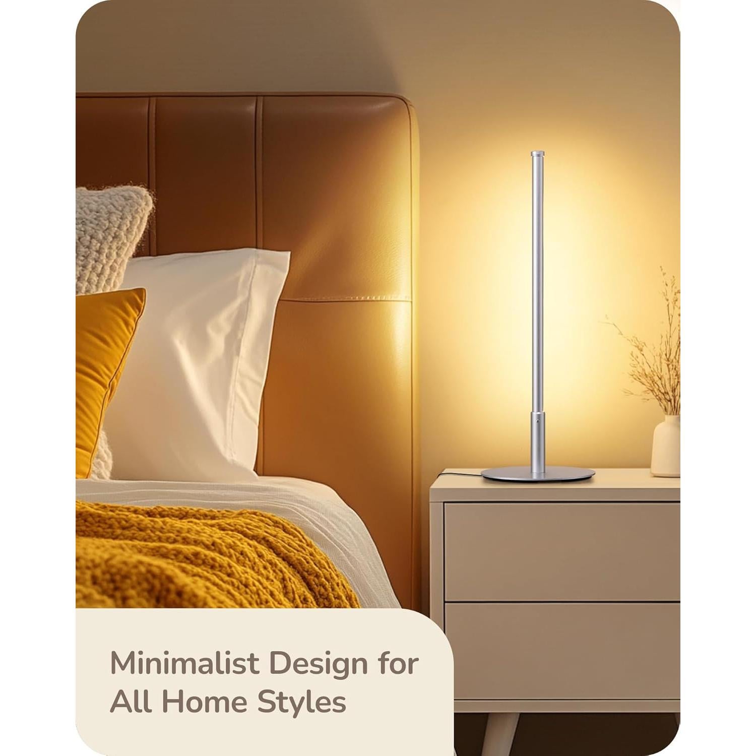 Lámpara de Mesa LED EDISHINE Plata 6W Regulable 3 Temperaturas