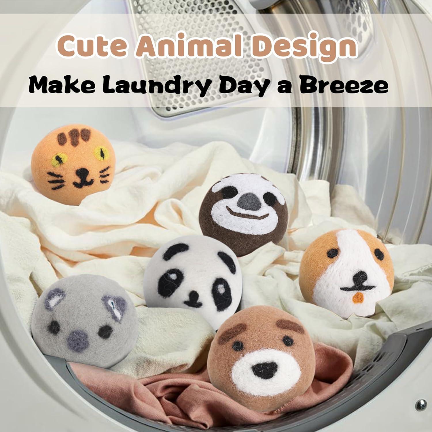 Bolas de Secadora de Lana Reutilizables AllinCozy - 6 Unidades