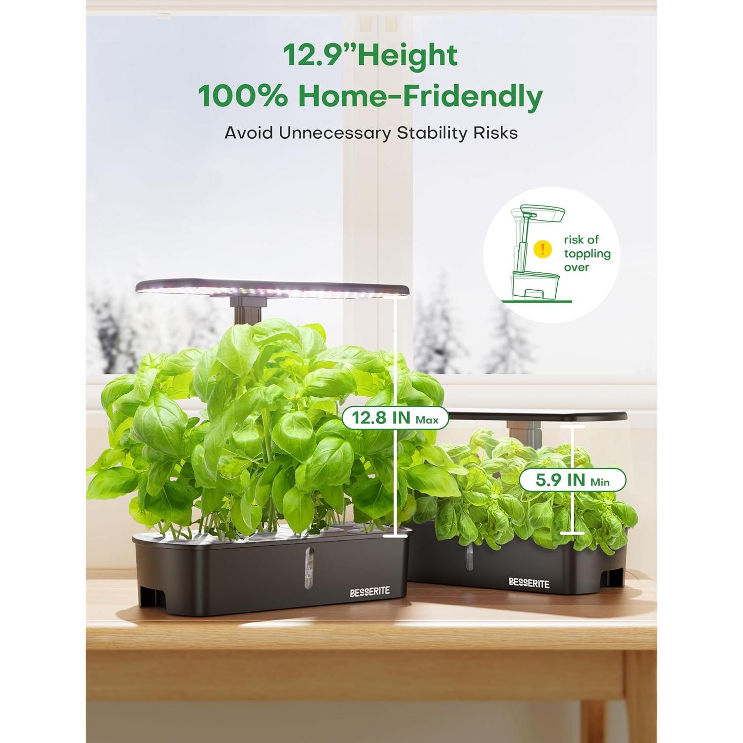 Kit Hidropónico BESSERITE 12 Cápsulas Jardín Interior