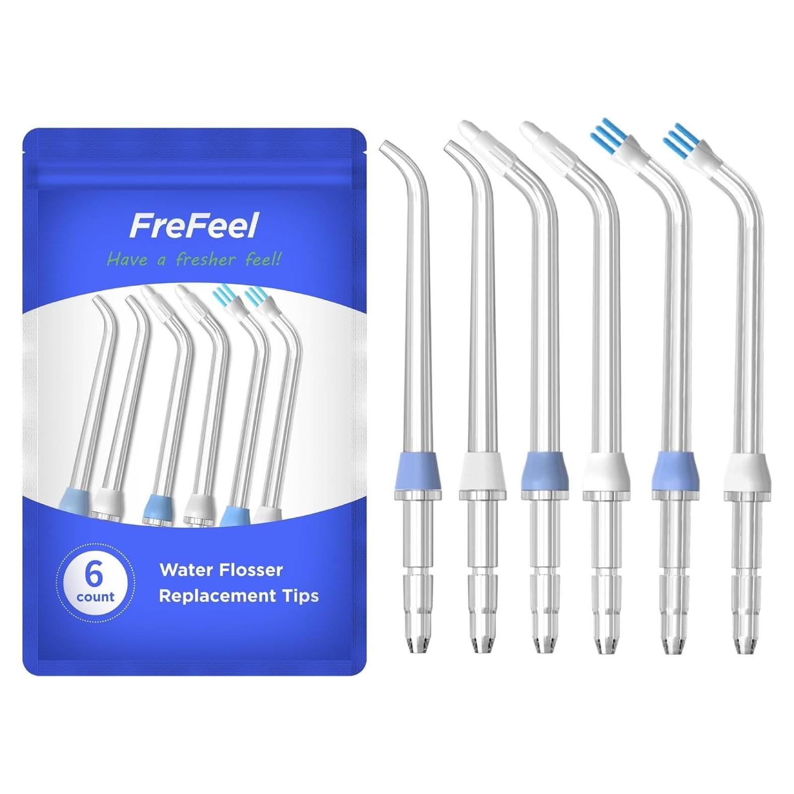 Cabezas de Reemplazo Waterpik - 6 Puntas Clásicas y Ortodónticas