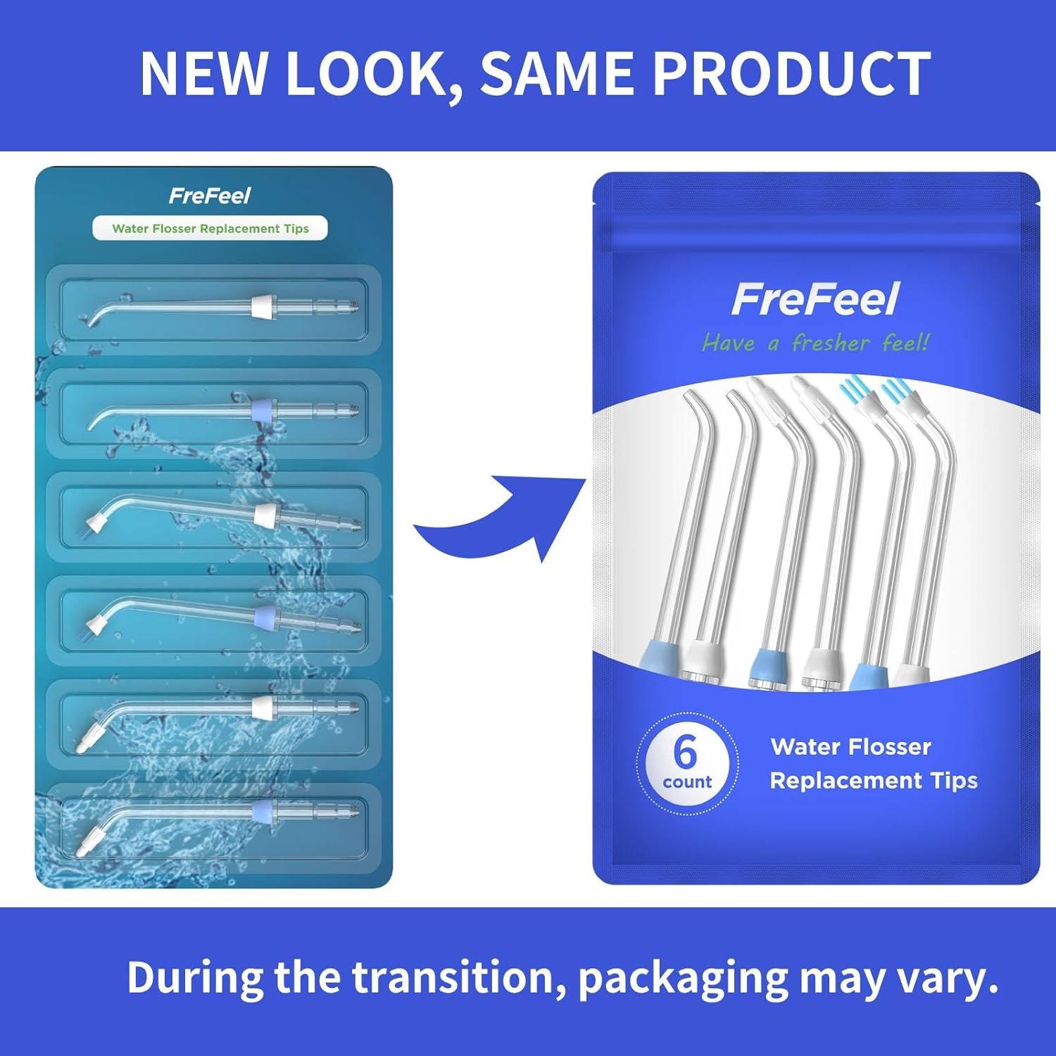 Cabezas de Reemplazo Waterpik - 6 Puntas Clásicas y Ortodónticas