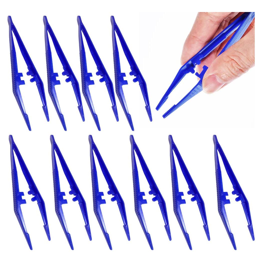 Pinzas de Primeros Auxilios LabAider 10 Pack Plástico Azul