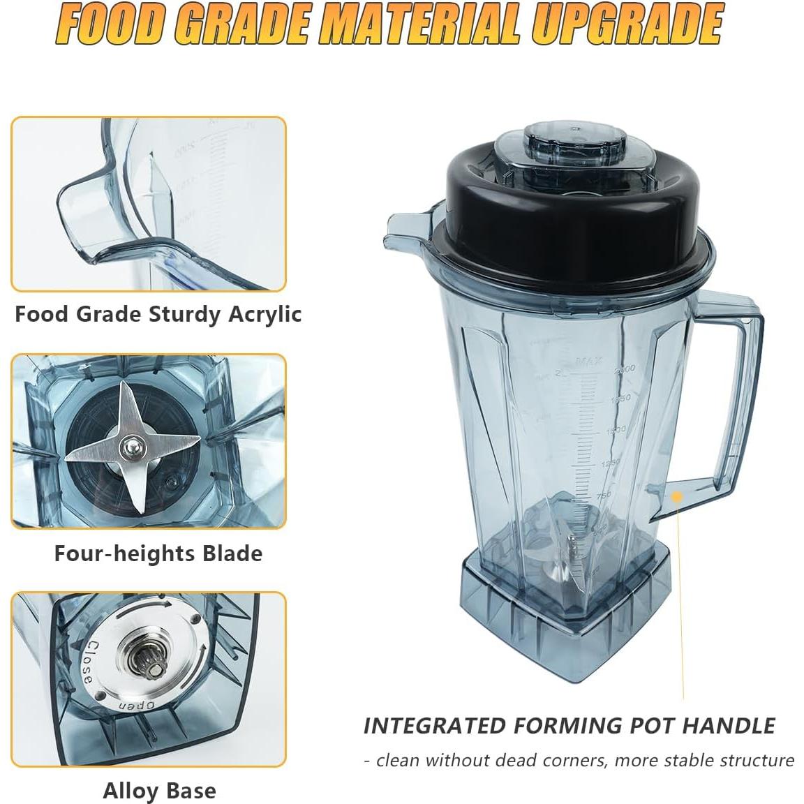 Jarra de Licuadora Vitamix 64oz Ecopandy con Tamper y Accesorios