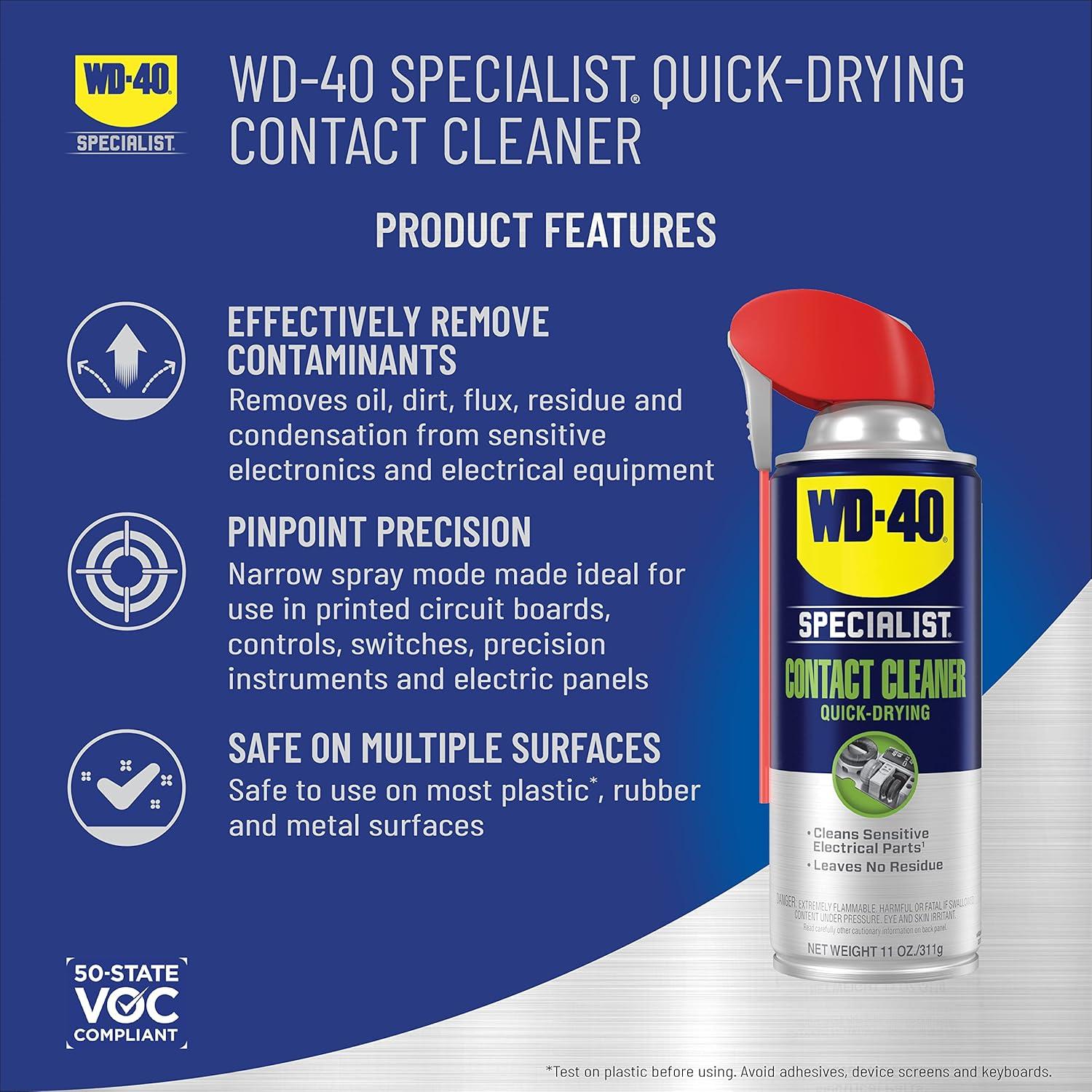 Lubricante de Silicona y Limpiador de Contacto WD-40 311 g