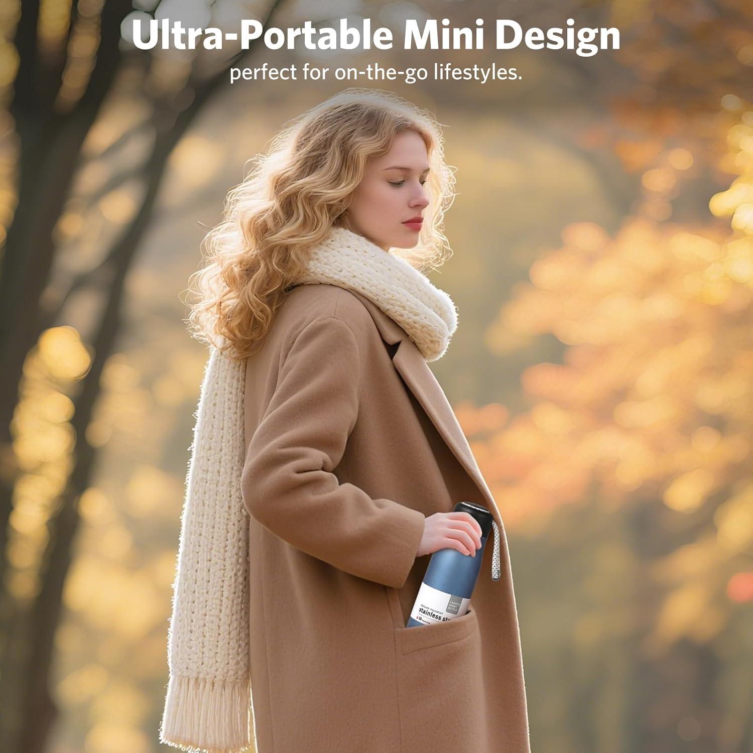 Botella de Agua Aislada Dusgut 12 oz Acero Inoxidable Azul