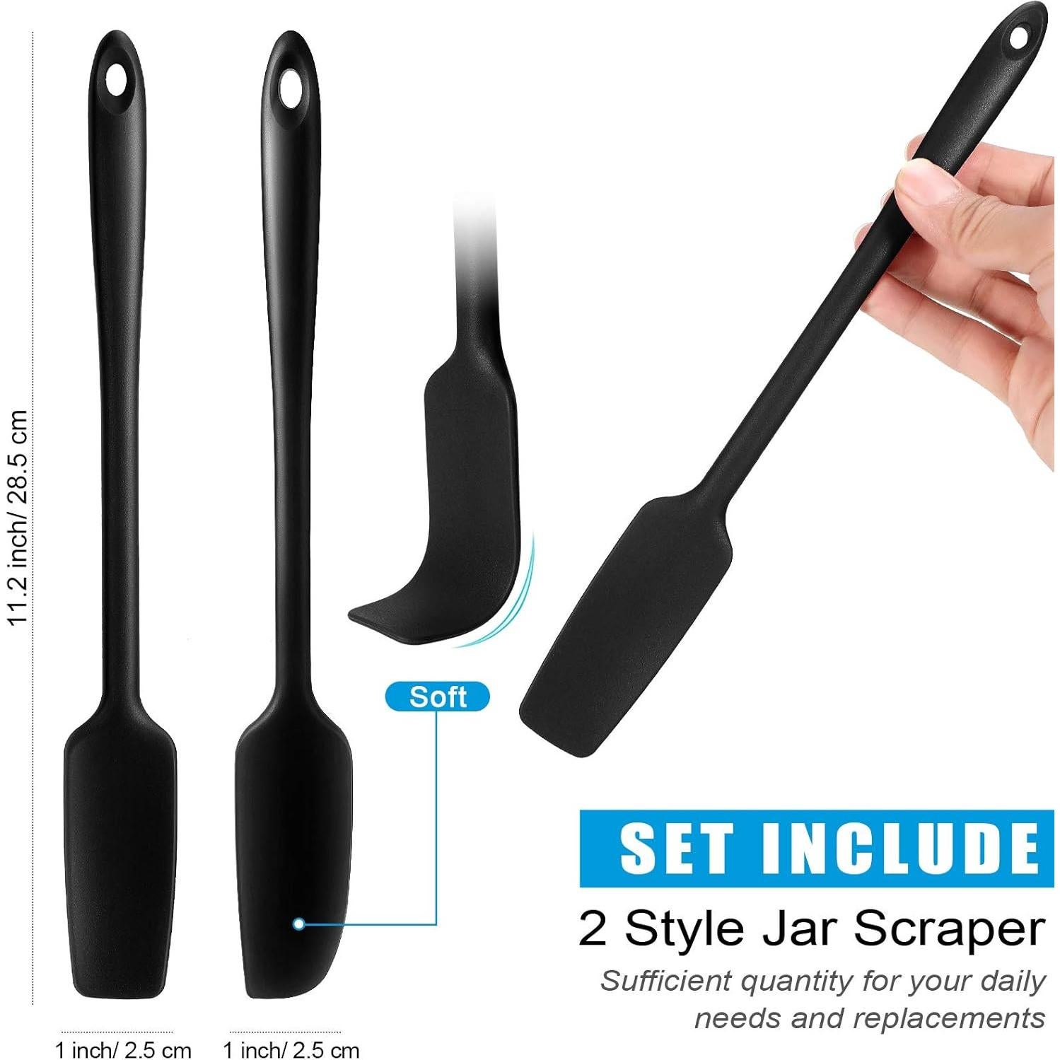 Espátulas de Silicona Patelai 28 cm, 2 Piezas, Antiadherente