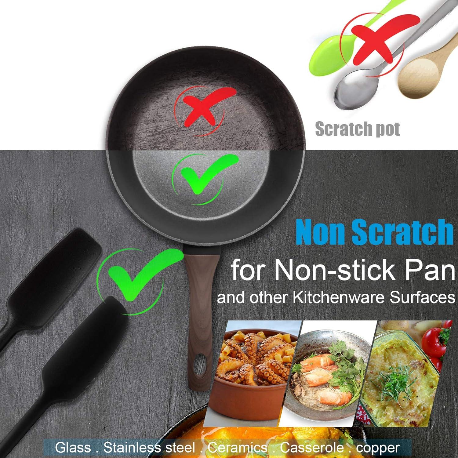 Espátulas de Silicona Patelai 28 cm, 2 Piezas, Antiadherente